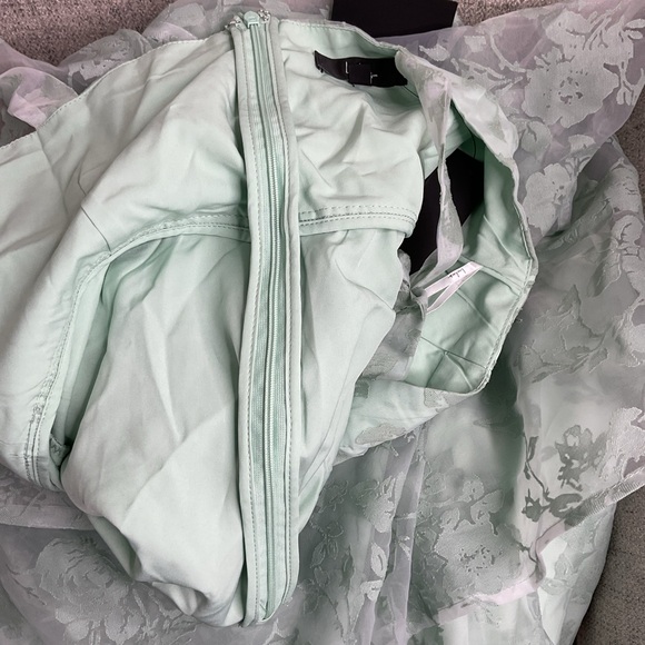 Lulus Glamorous Sweetie Sage Burnout Tie-Strap Bustier Floral Midi Dress NWT XL - Picture 10 of 14